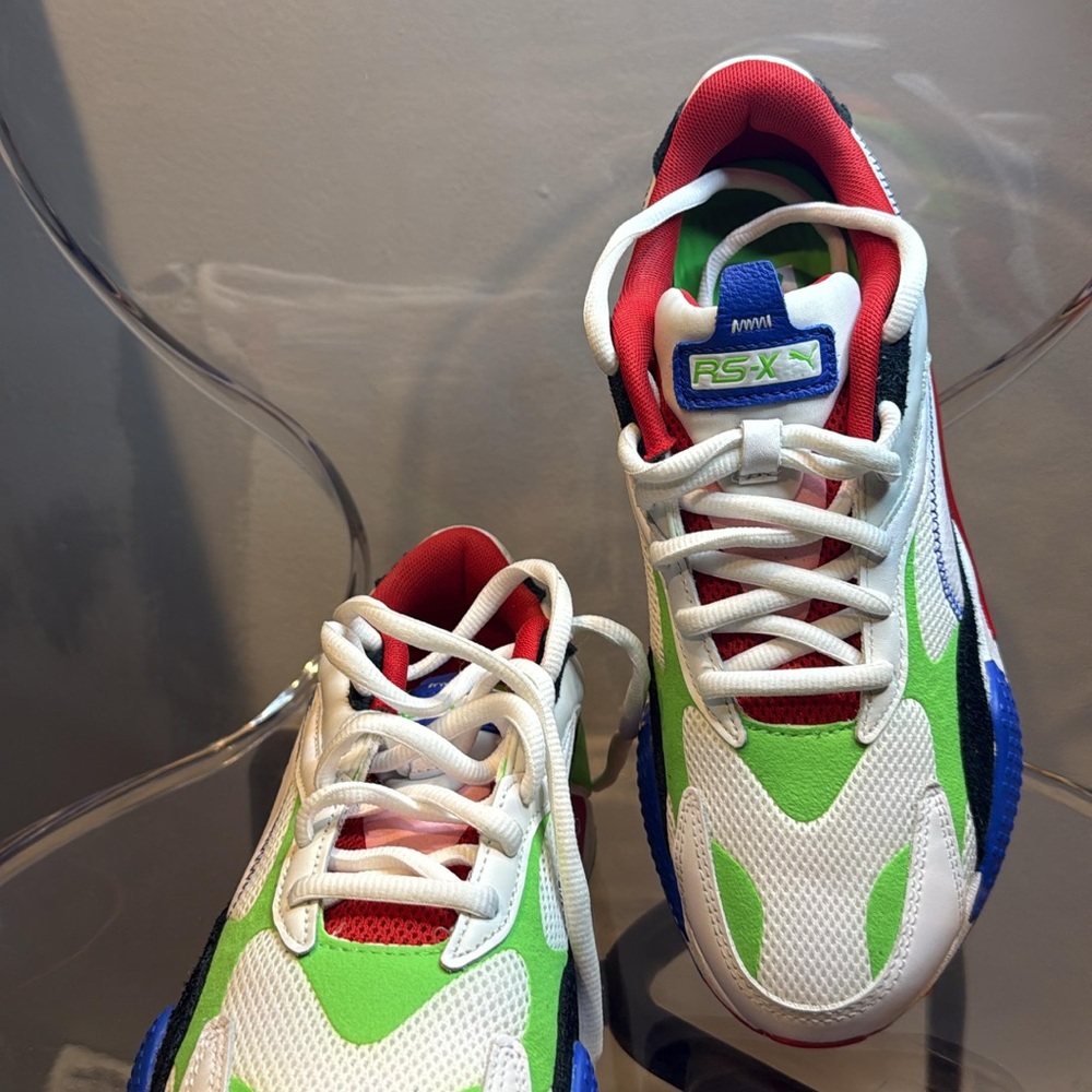 Puma Kids RS-X Green Red Blue Sneakers